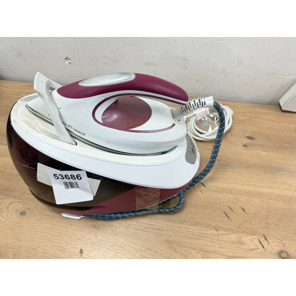 Tefal Express Protect SV9201 Steam Generator Iron - White & Burgundy
