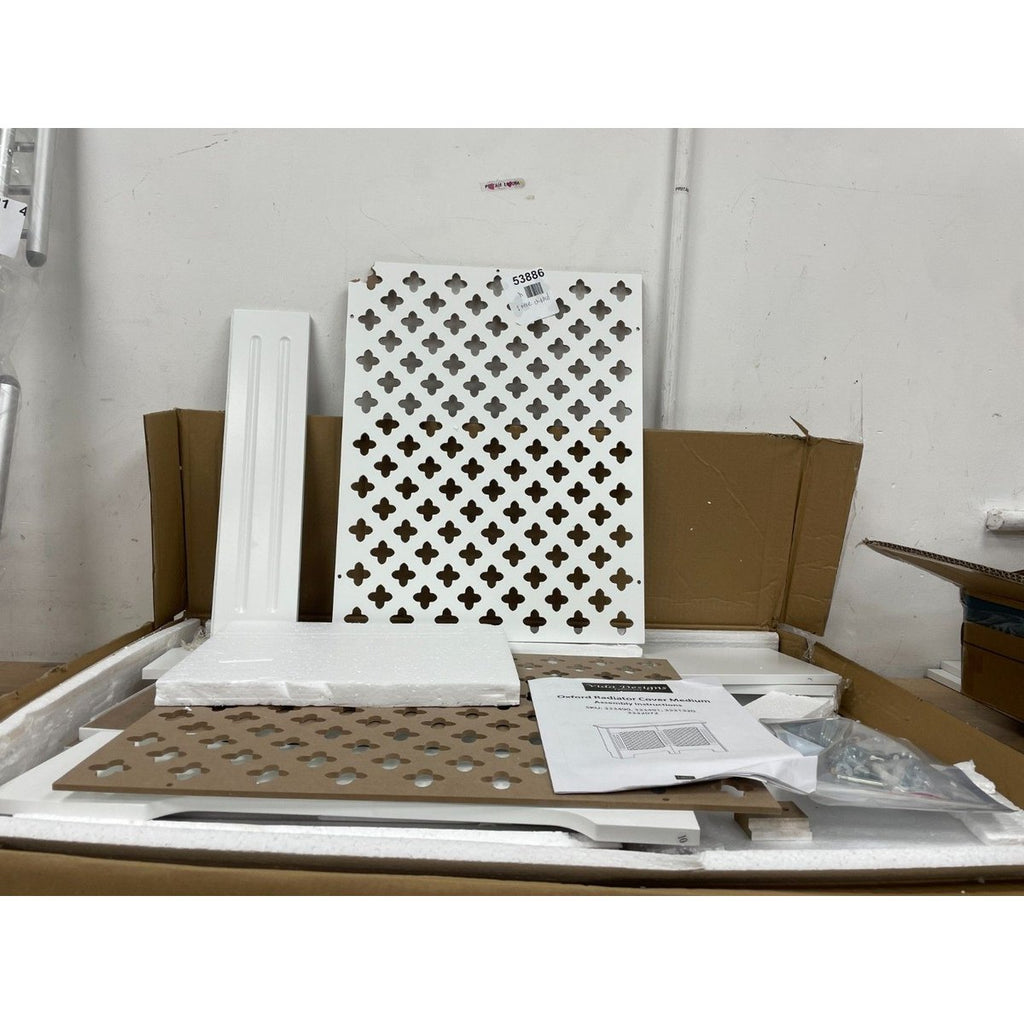 Vida Designs Oxford Radiator Cover Medium - White