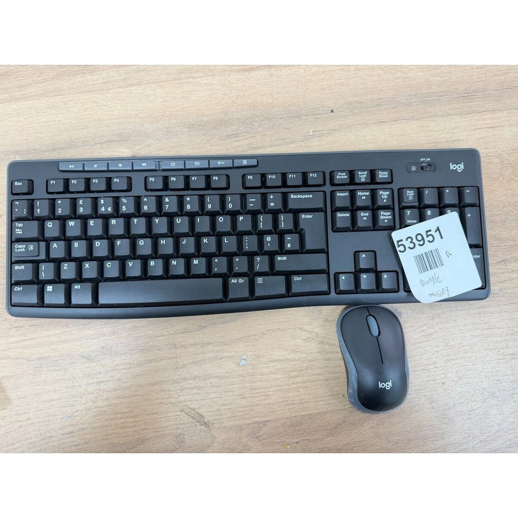 Logitech MK270 Wireless Mouse and Keyboard Combo- Dongle missing