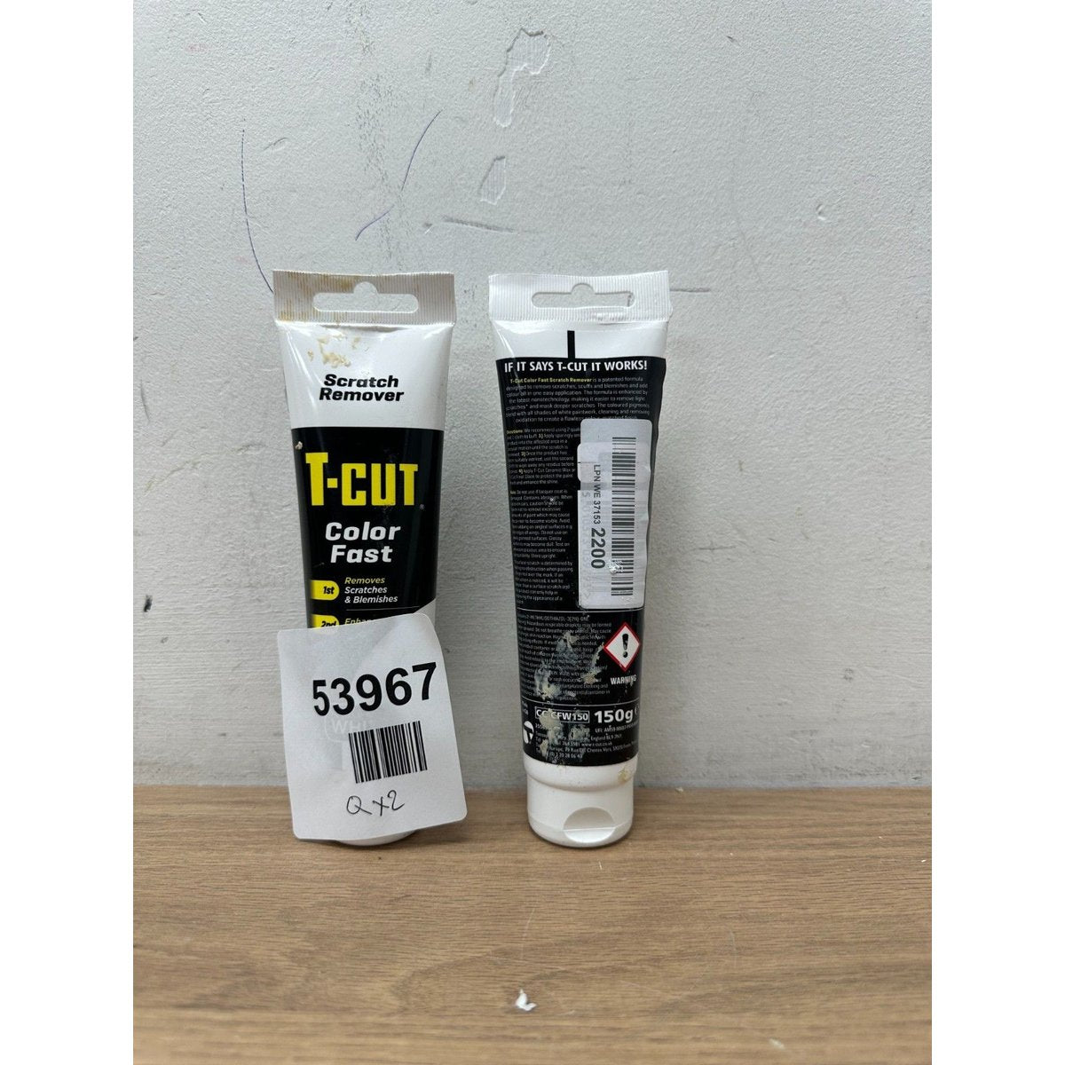 T-Cut Color Fast Black Scratch Remover Paint Restorer Car Polish Treatment 150g