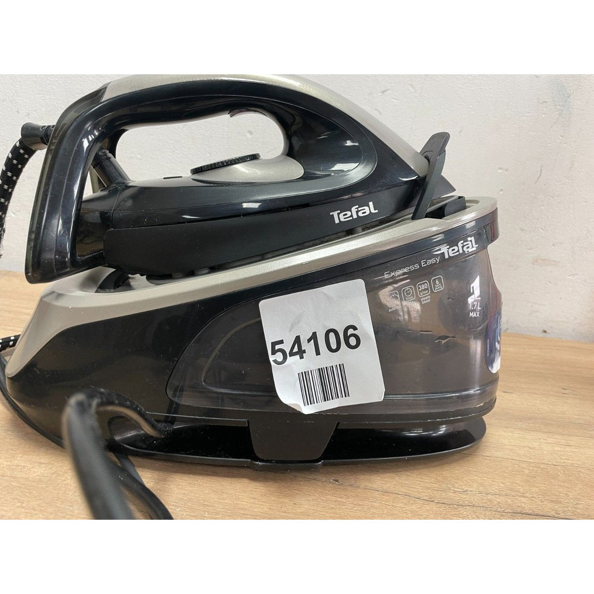Tefal Express Easy SV6140 Steam Generator Iron - Black & Steel Grey