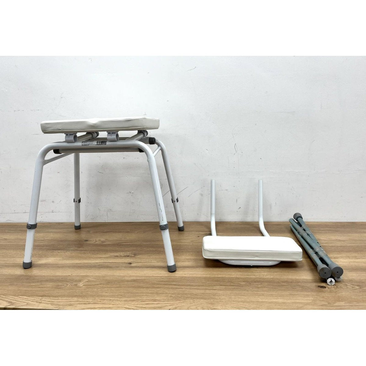NRS Healthcare Height Adjustable Malvern Perching Stool Padded Seat