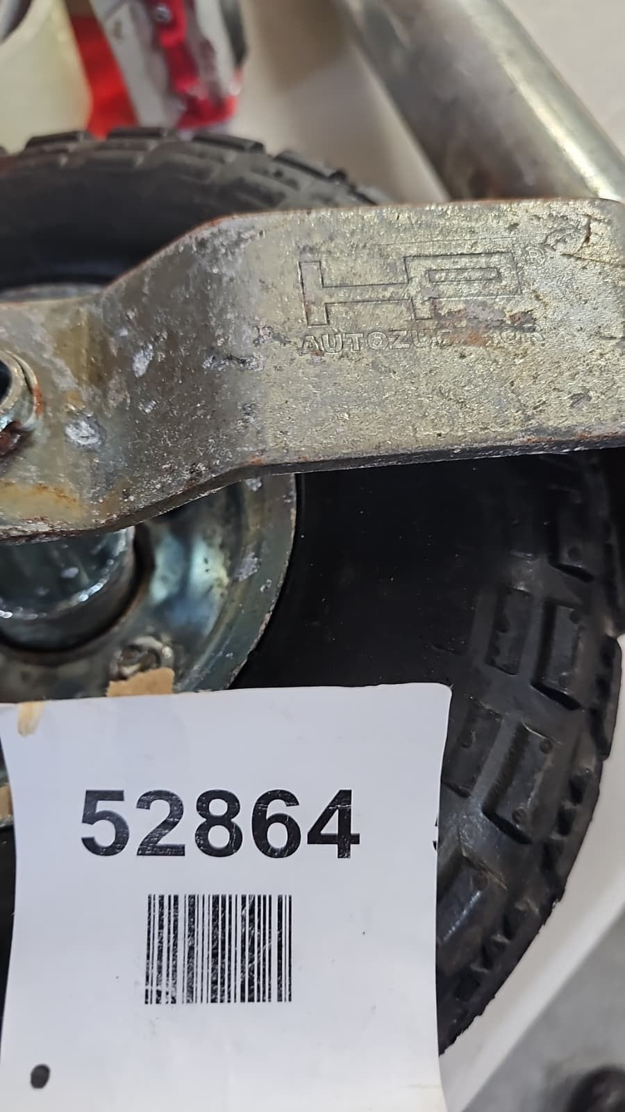 RING 48 mm Jockey Wheel Assembly With Pneumatic Tyre Including Clamp — Used (photo 4)