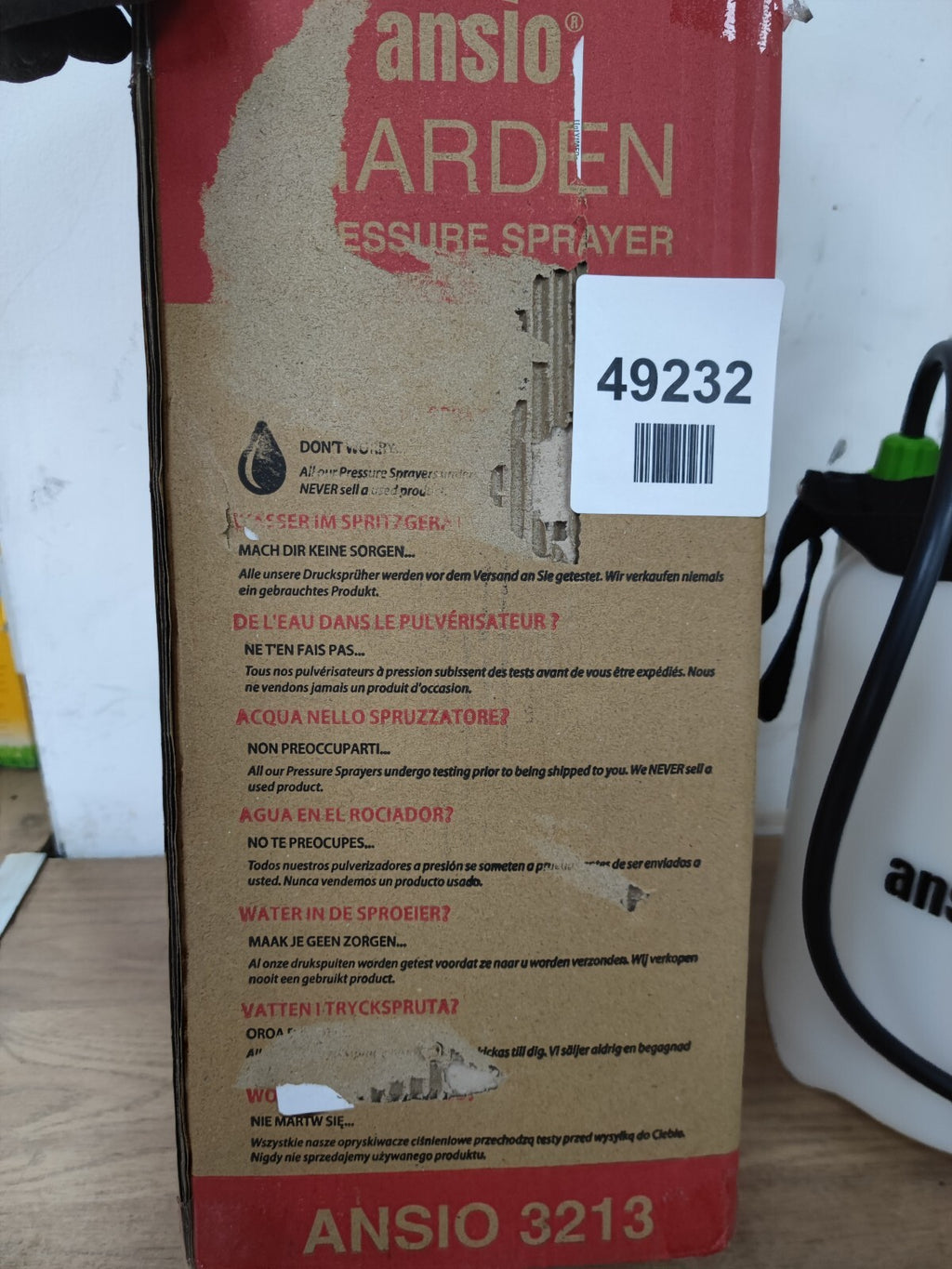 ANSIO 3213 Garden Sprayer Pressure