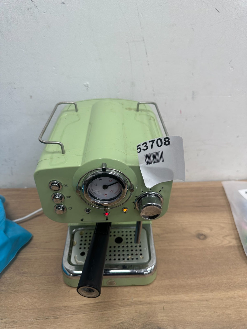Swan SK22110GN Retro Espresso Coffee Machine with Milk Frother