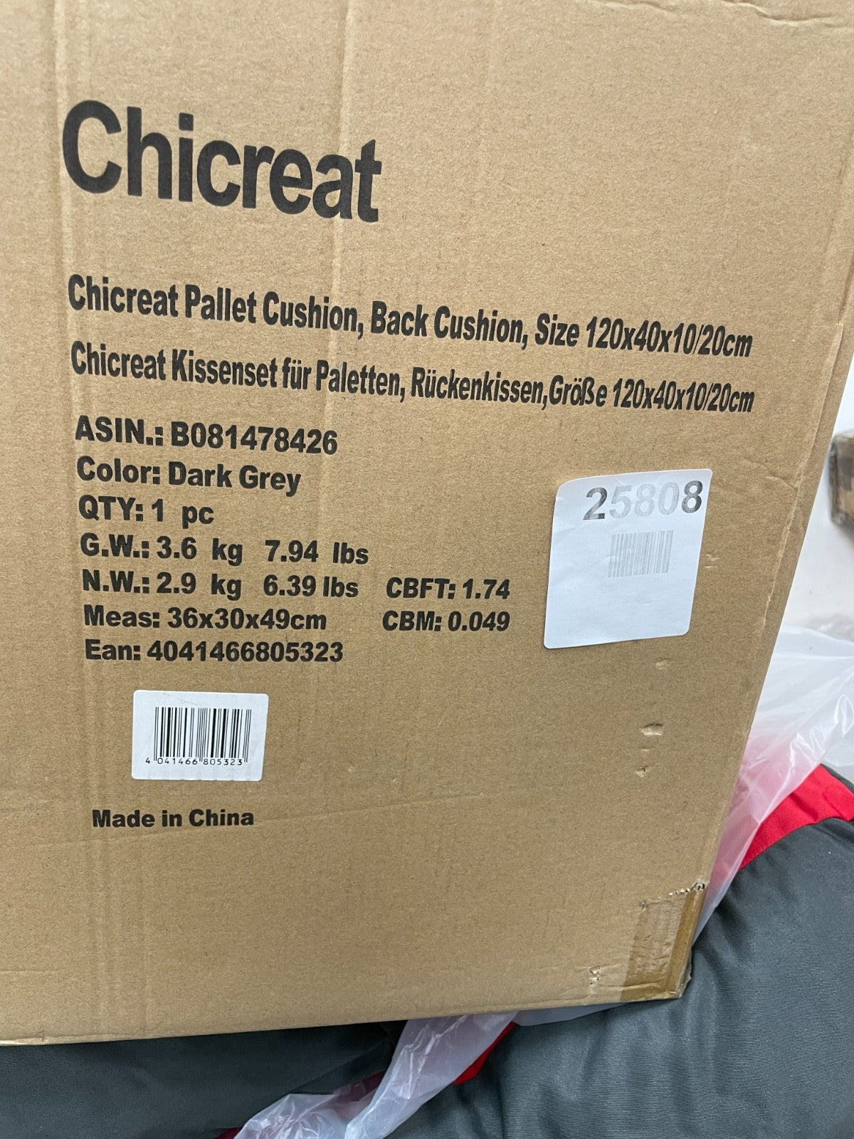 Chicreat pallet furniture cushion