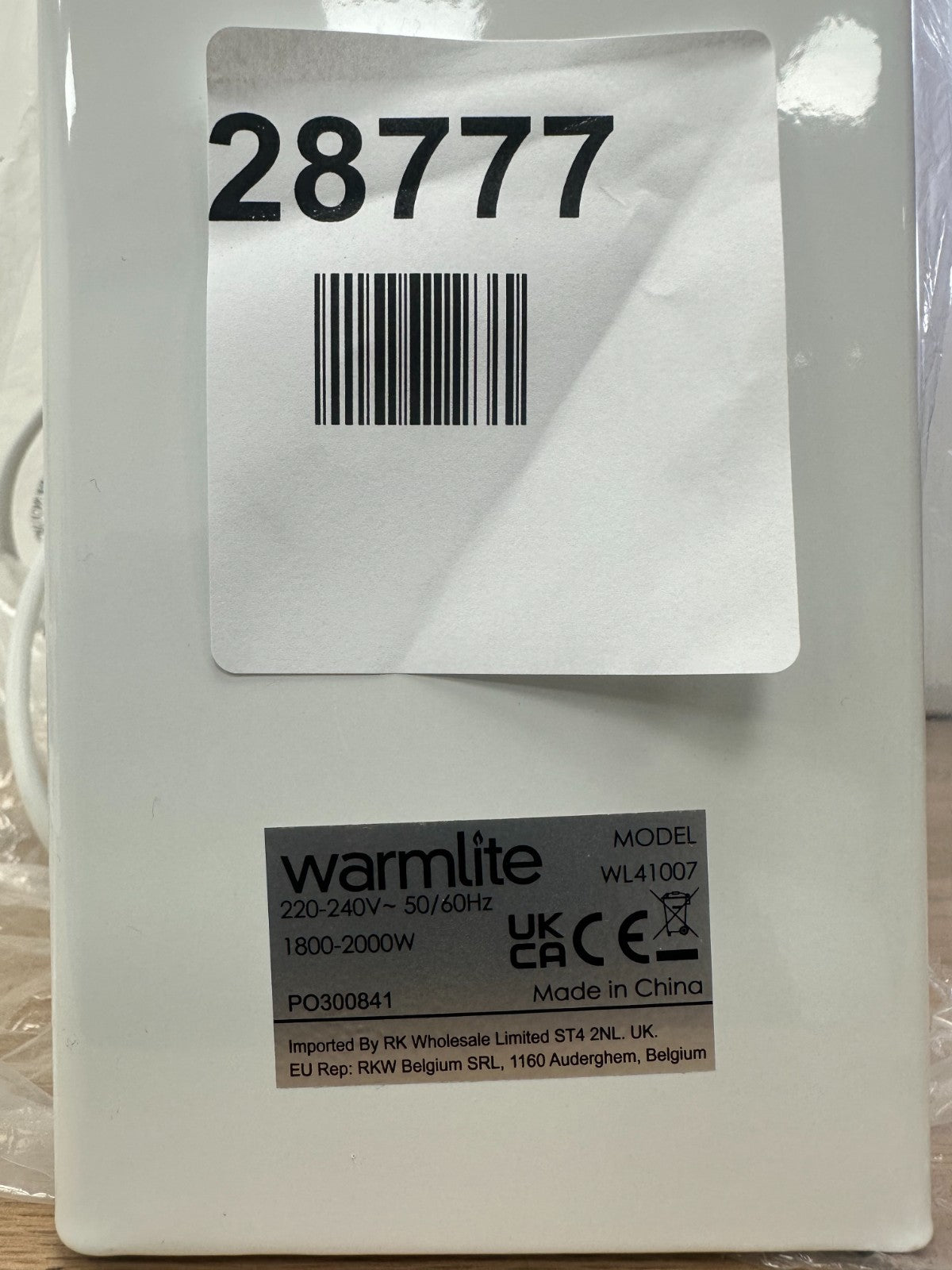 Warmlite WL41007 2000W Convection Heater - White