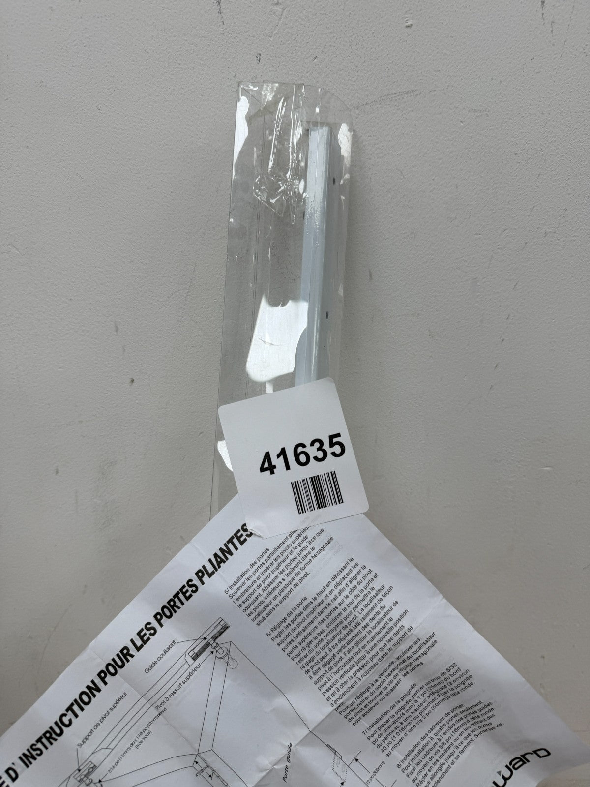 Onward Bi-Fold Door Hardware Kit, White
