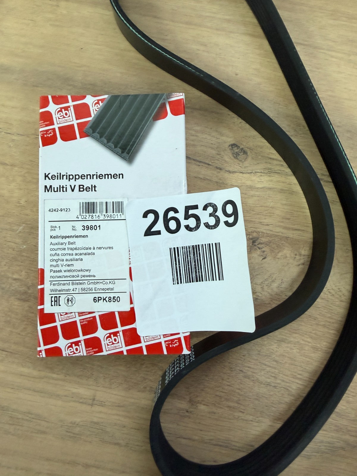 Multi V Belt - 6PK850