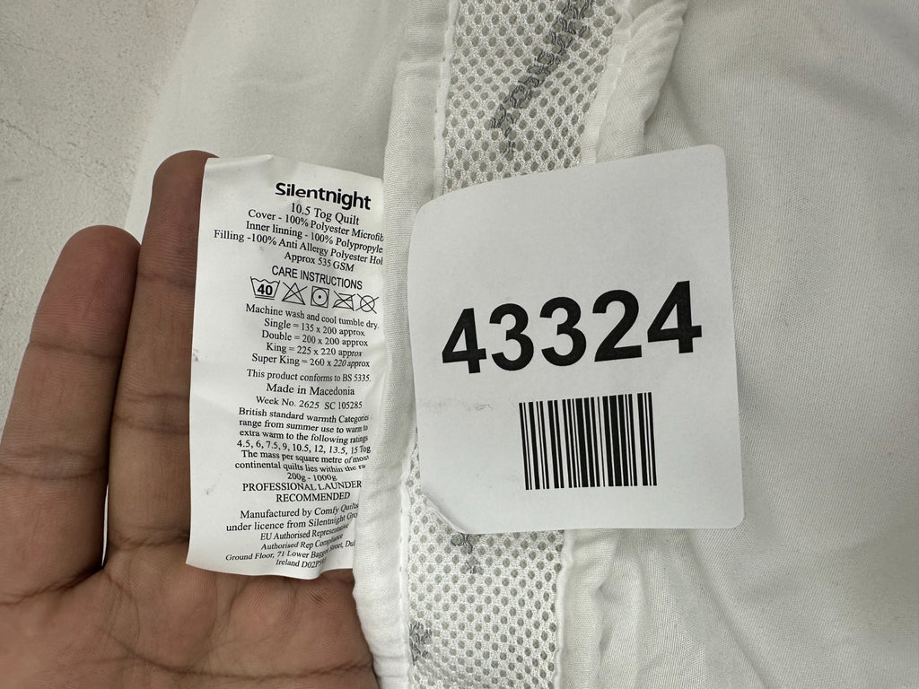 Silentnight Airmax Single Duvet – 10.5 Tog Breathable All Season Duvet Quilt wit