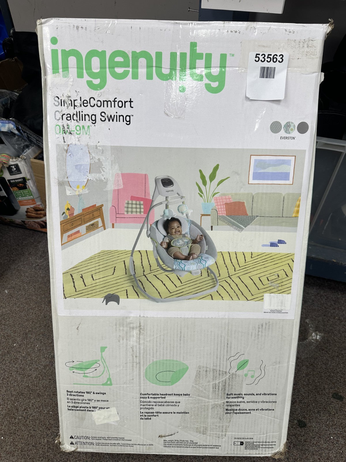 Ingenuity Simple Comfort Cradling Baby Swing