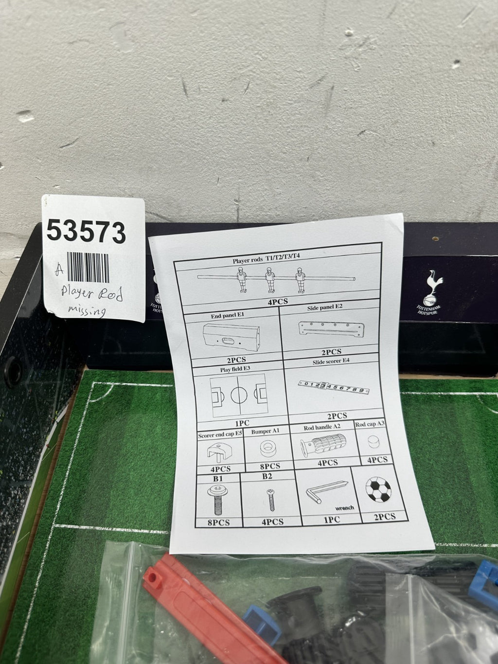 Tottenham Hotspur FC Spurs 20 Inch Football Table Game