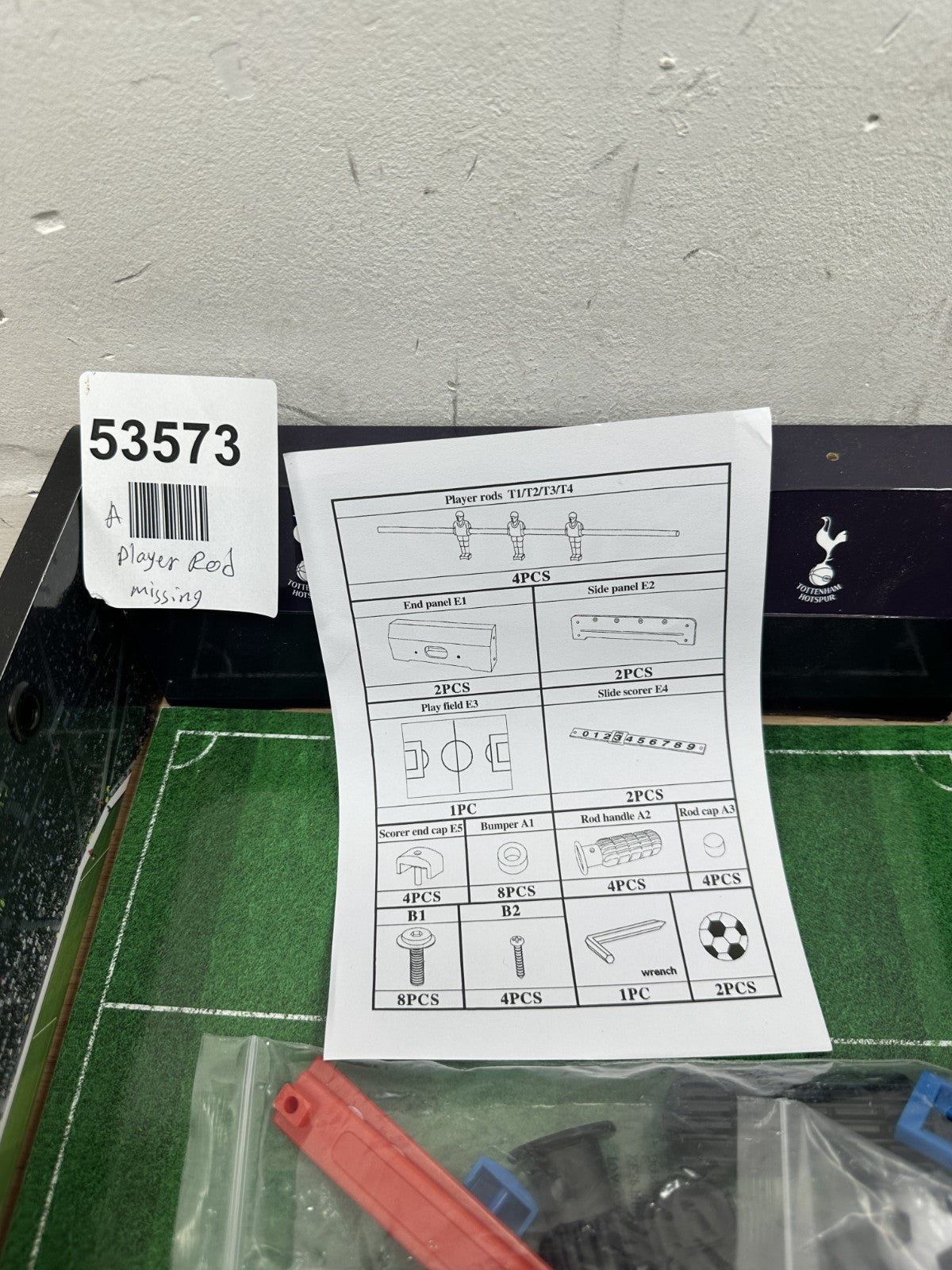 Tottenham Hotspur FC Spurs 20 Inch Football Table Game