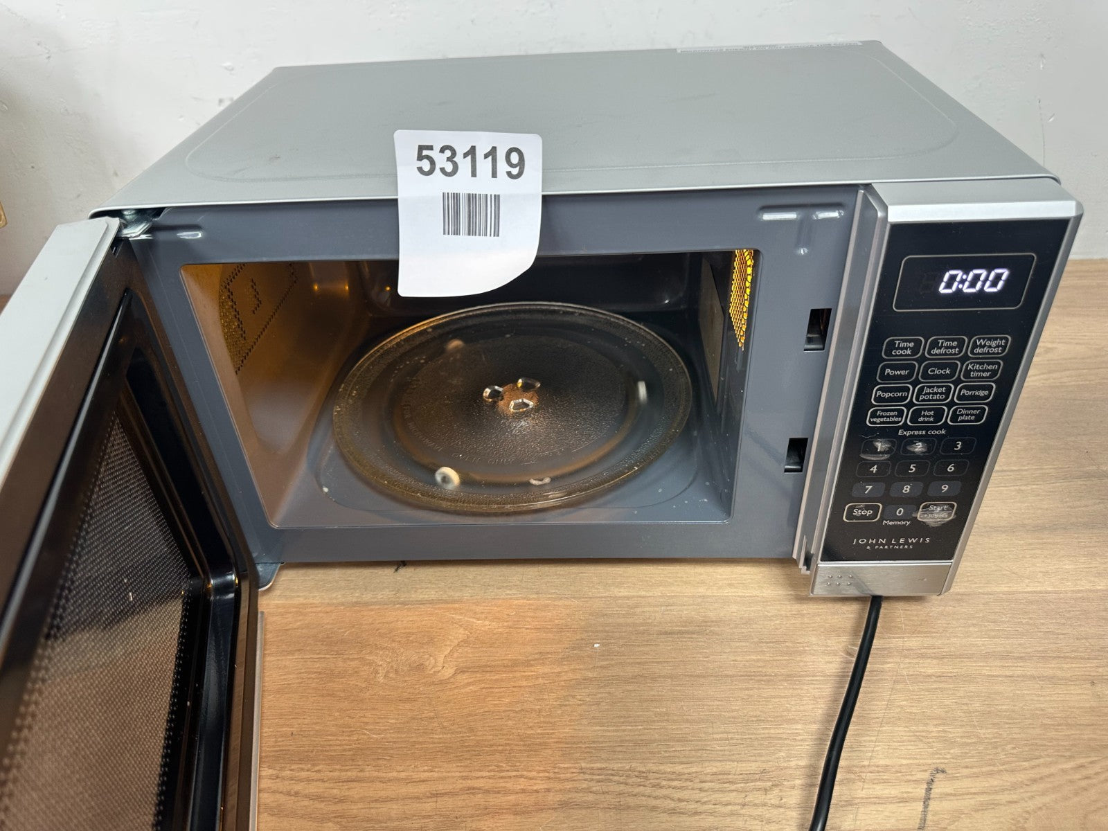 John Lewis JLSMWO08 Microwave - Read Description — Used (photo 2)