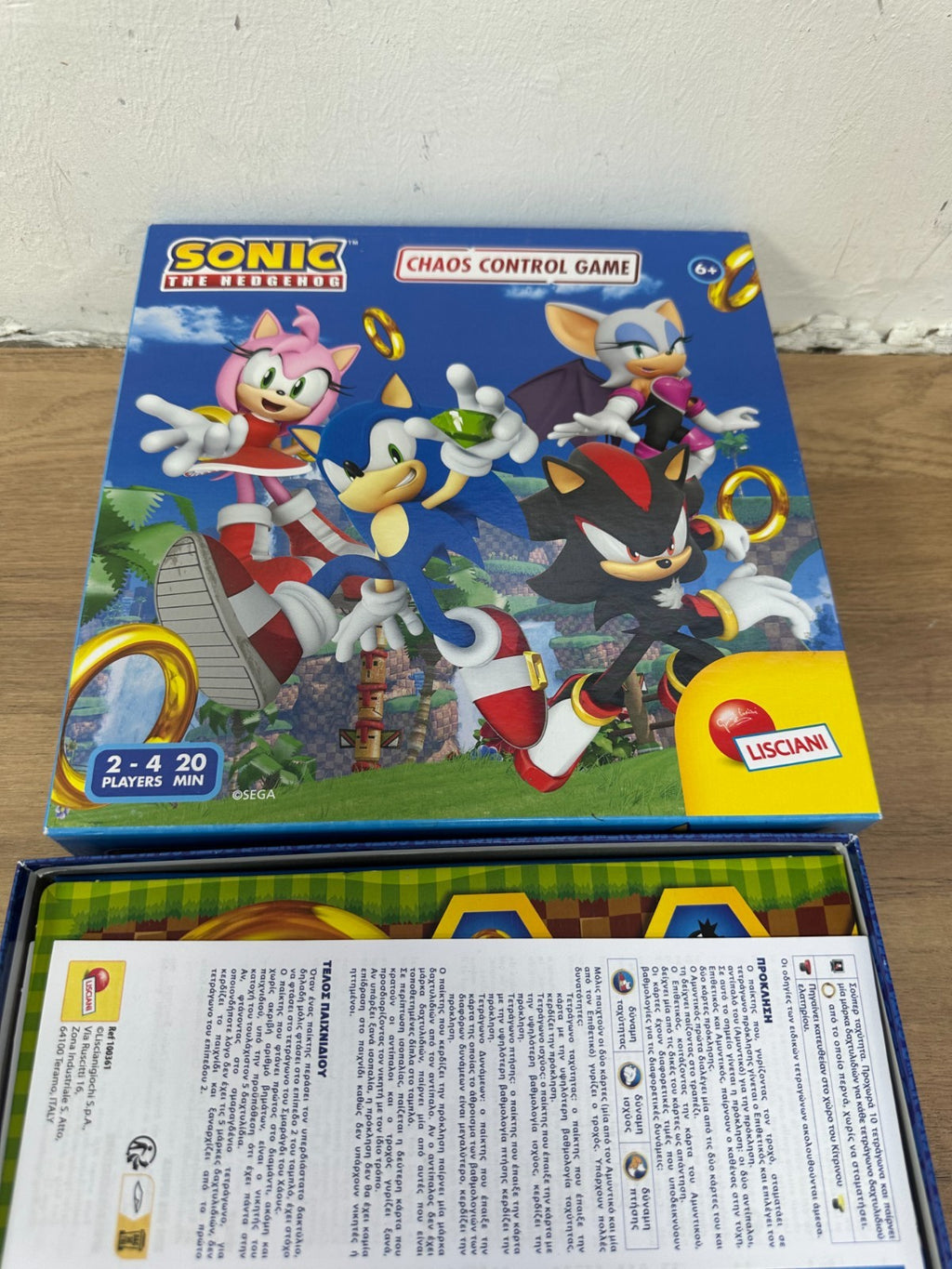 Lisciani SONIC SPEED CARD chaos control game