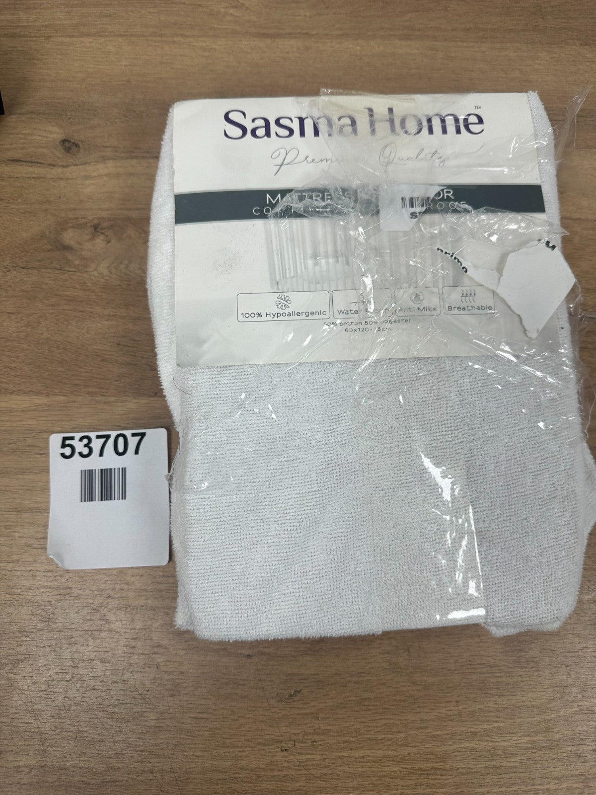 Sasma home mattress protector cot fitted