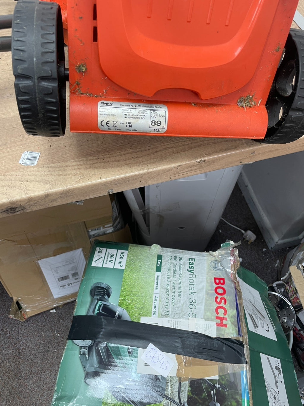 Flymo SimpliStore 300 Li Cordless Lawnmower - BARETOOL — Used (photo 9)