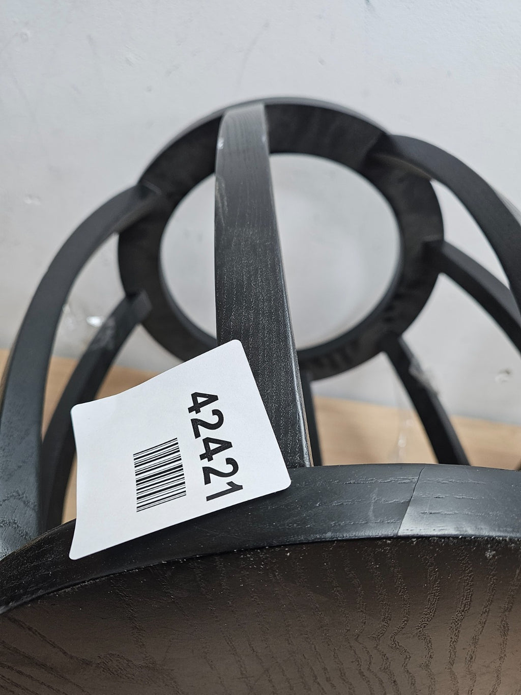 Milano circle lamp table/Ink round side table blacl