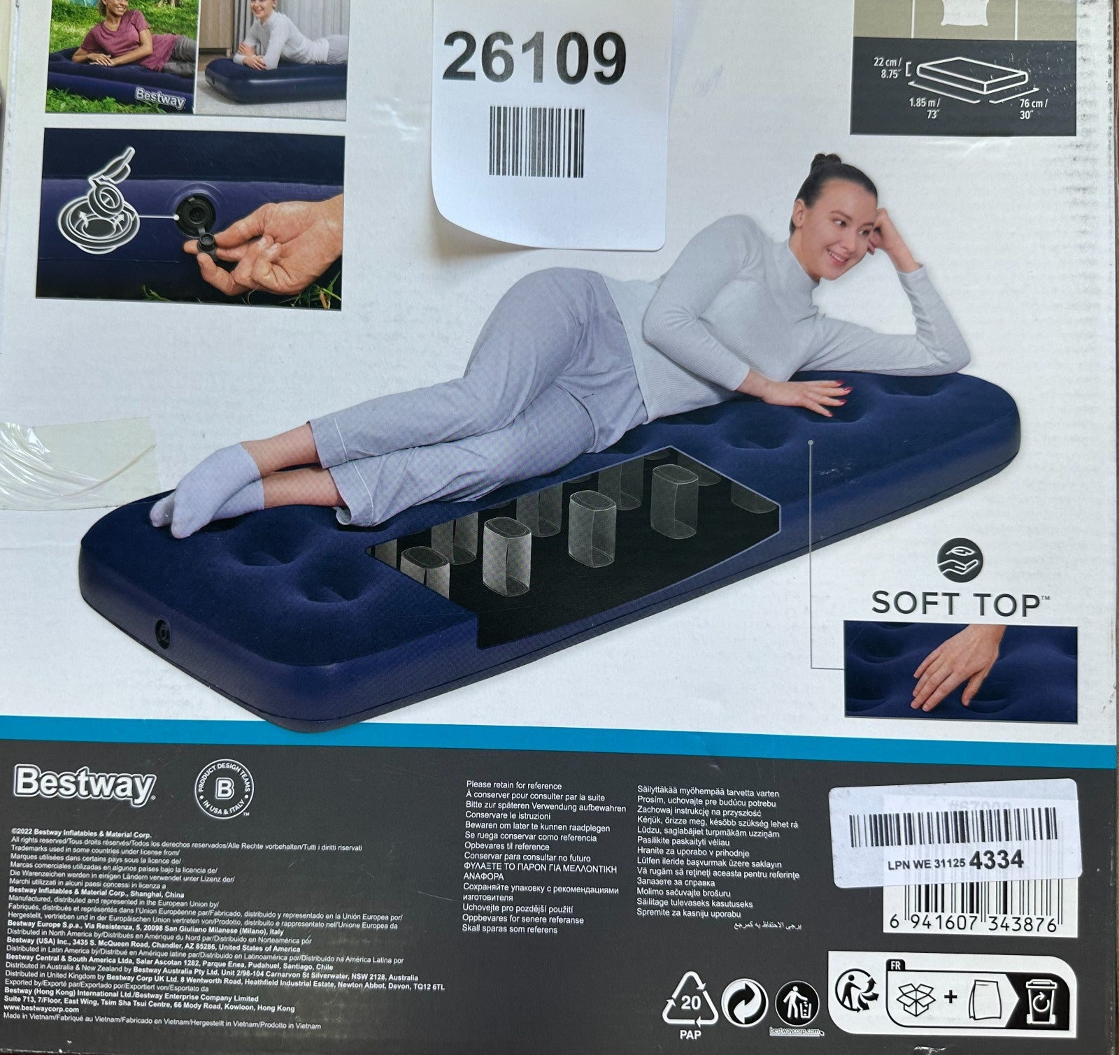 Bestway Comfort Quest Flocked Air Bed