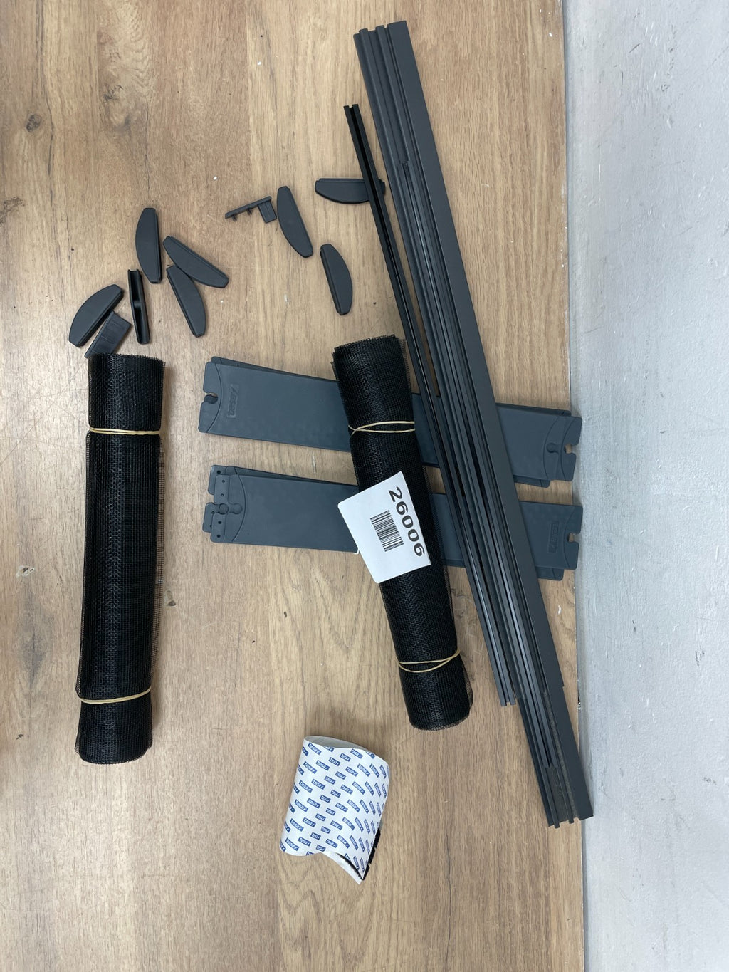 tesa Insect Stop - Extendible ALU Louvre Door - Only two net panels