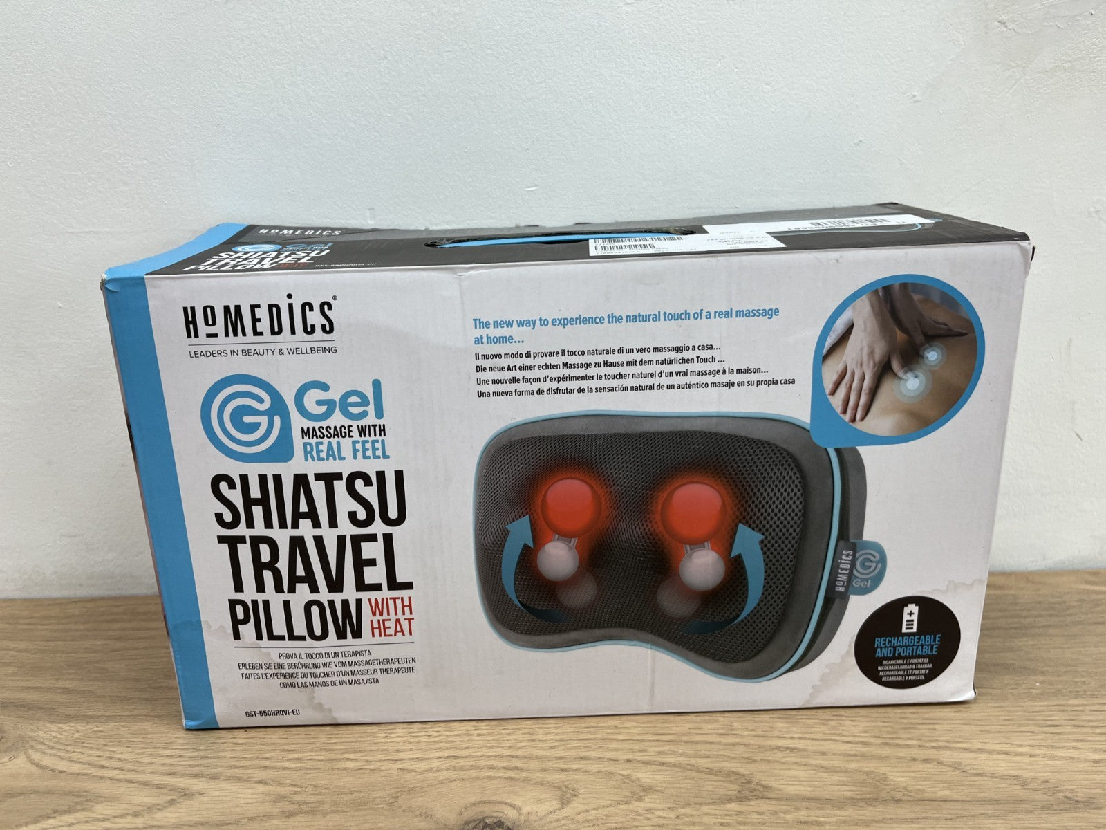 HoMedics Gel Shiatsu Travel Pillow - Massage Pillow- Missing car adaptor — New (other) (photo 3)