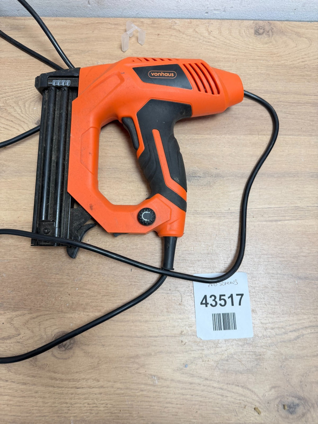 Vonhaus Electric Nail Gun 9A 2-in-1 Brad Nailer / Electric Staple Gun- No screws