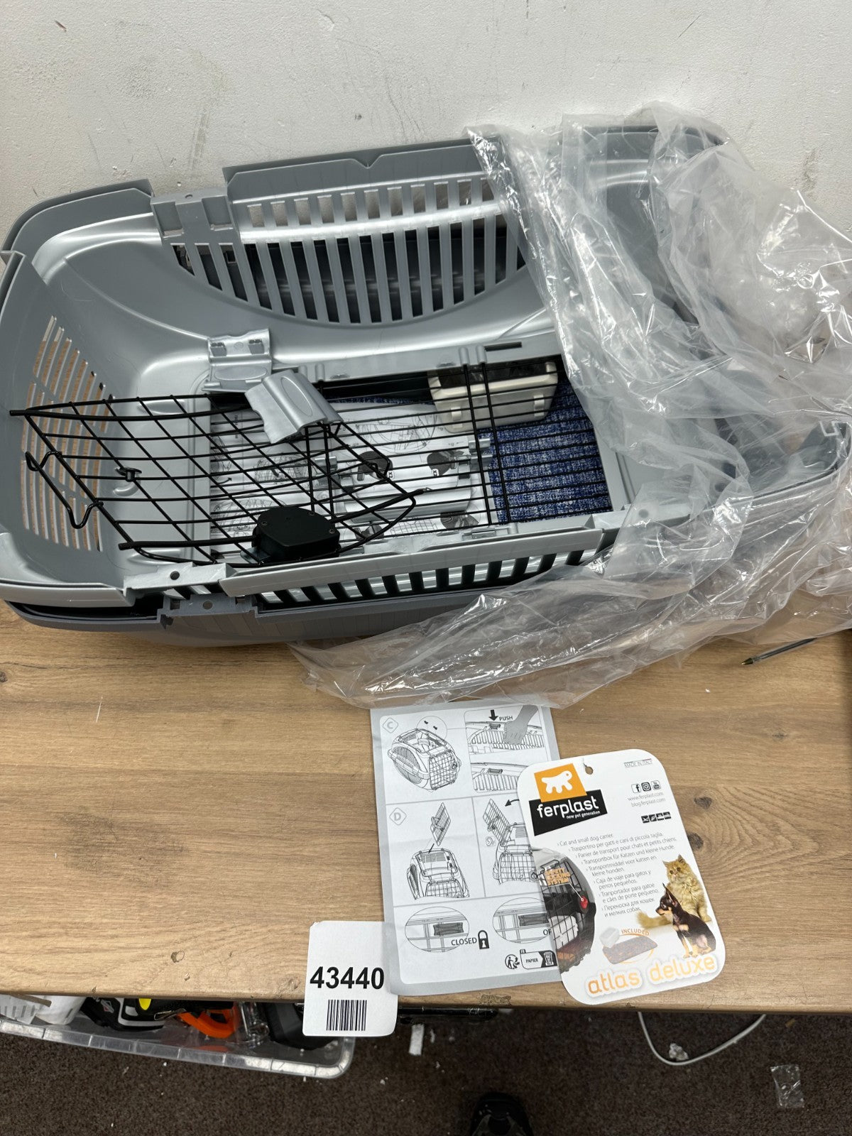 Ferplast Atlas 20 Deluxe Open Cat Carrier Dog Carrier - Read Description