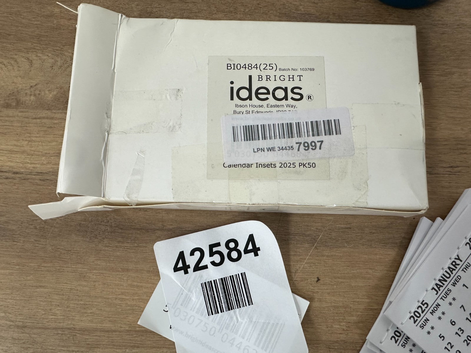 Bright ideas calendar insets 2025