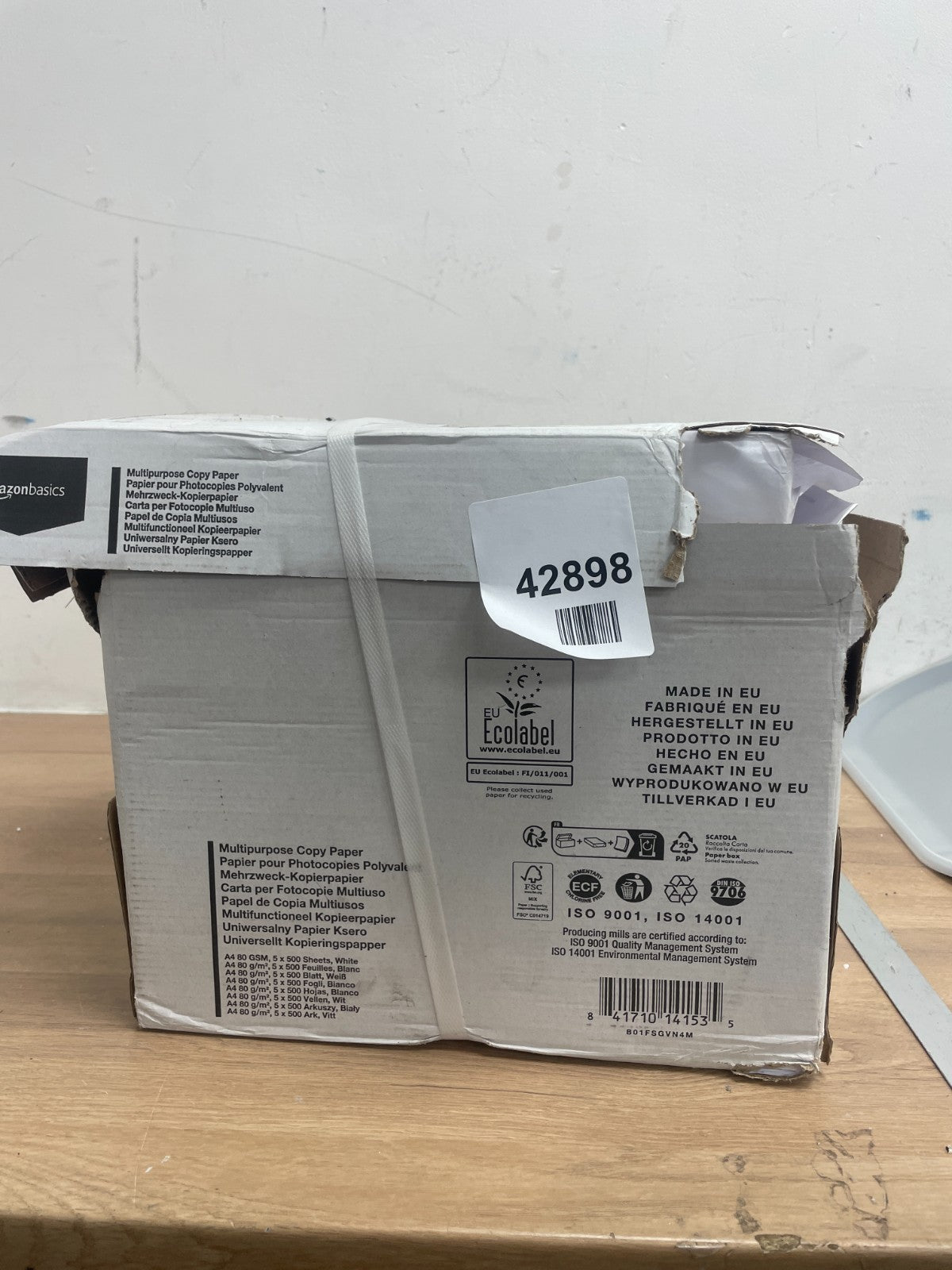 Amazon Basics Multi-Purpose Copy Printer Paper 5x500 sheets