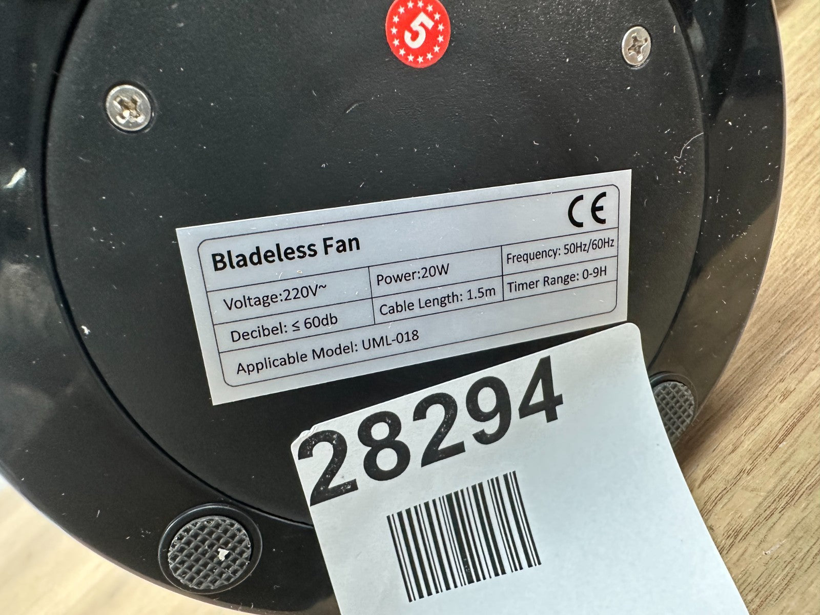 UML-018 Bladeless Fan ,heating and Cooling Fan