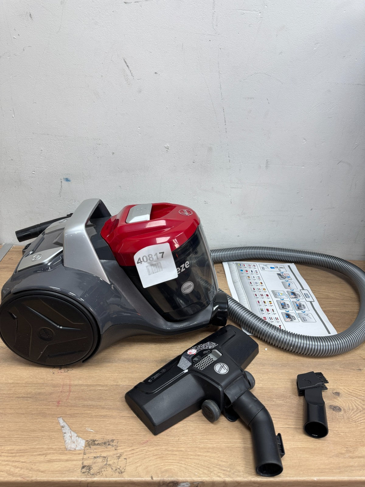 Hoover Bagless Canister Vacuum Cleaner, Cyclonic Technology