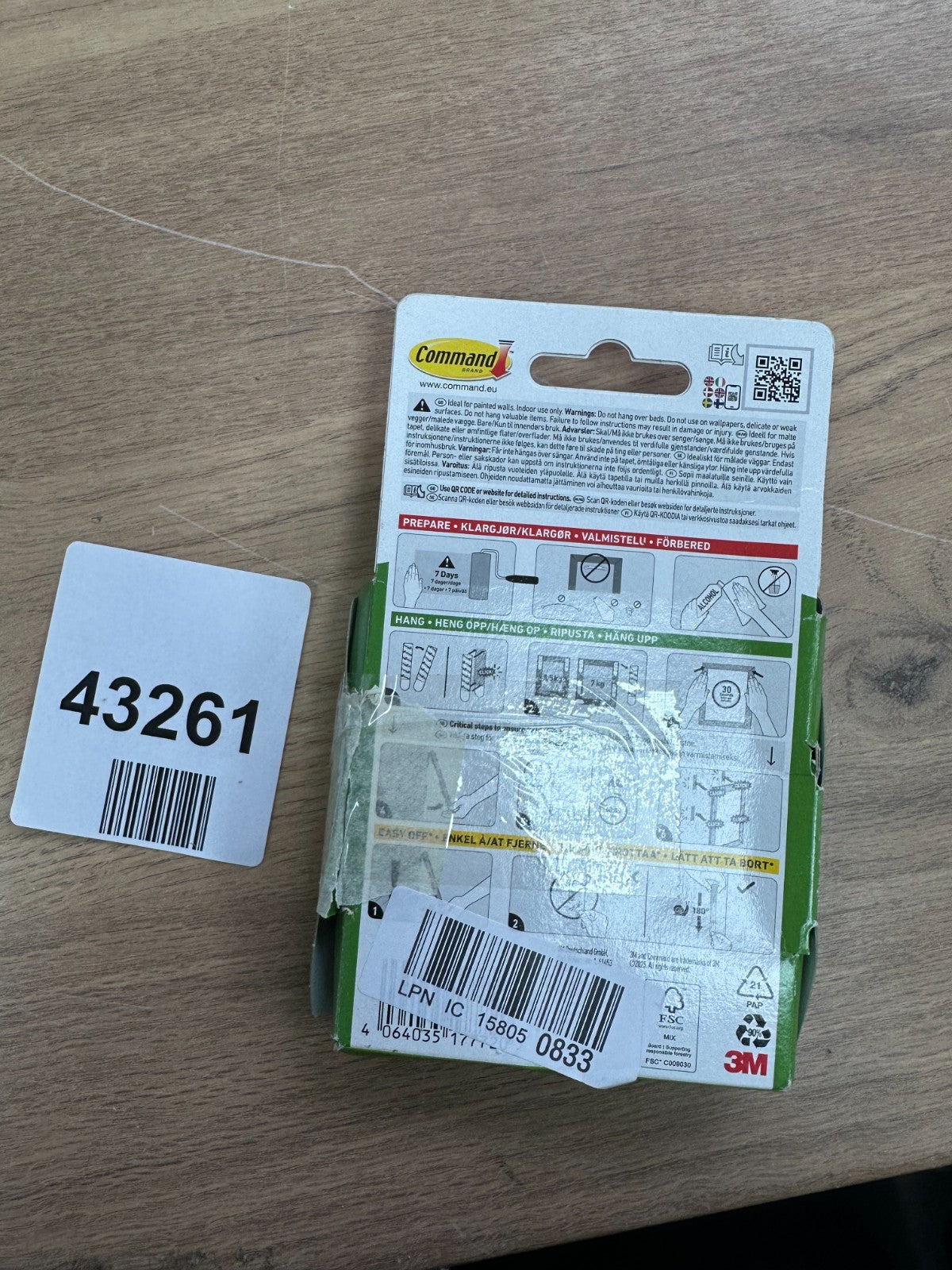 3M Command Picture Hanging Strips Large