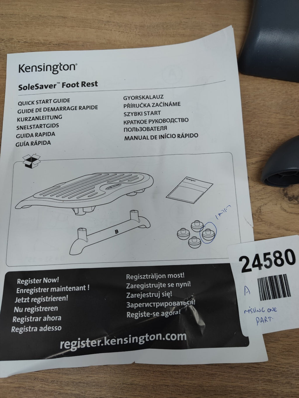 Kensington SoleSaver Tilt Adjustable Foot Rest