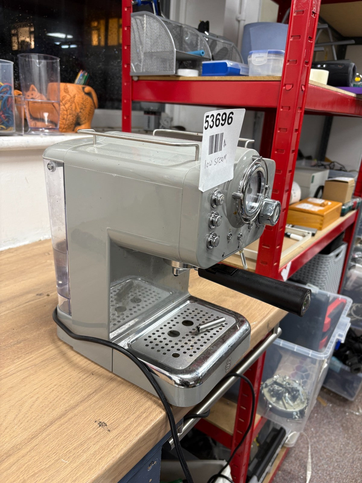 Swan SK22110GRN 15 Bar Retro Pump Espresso Machine - Grey- Read Description