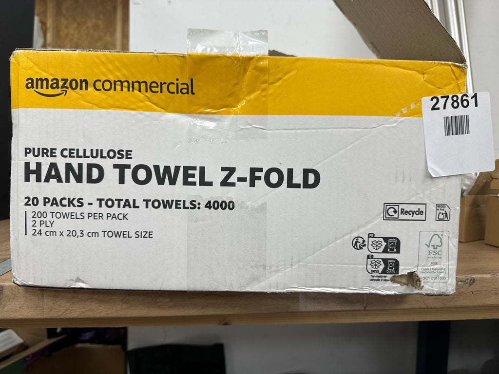 amazon commercial pure cellulose hand towel Z-fold