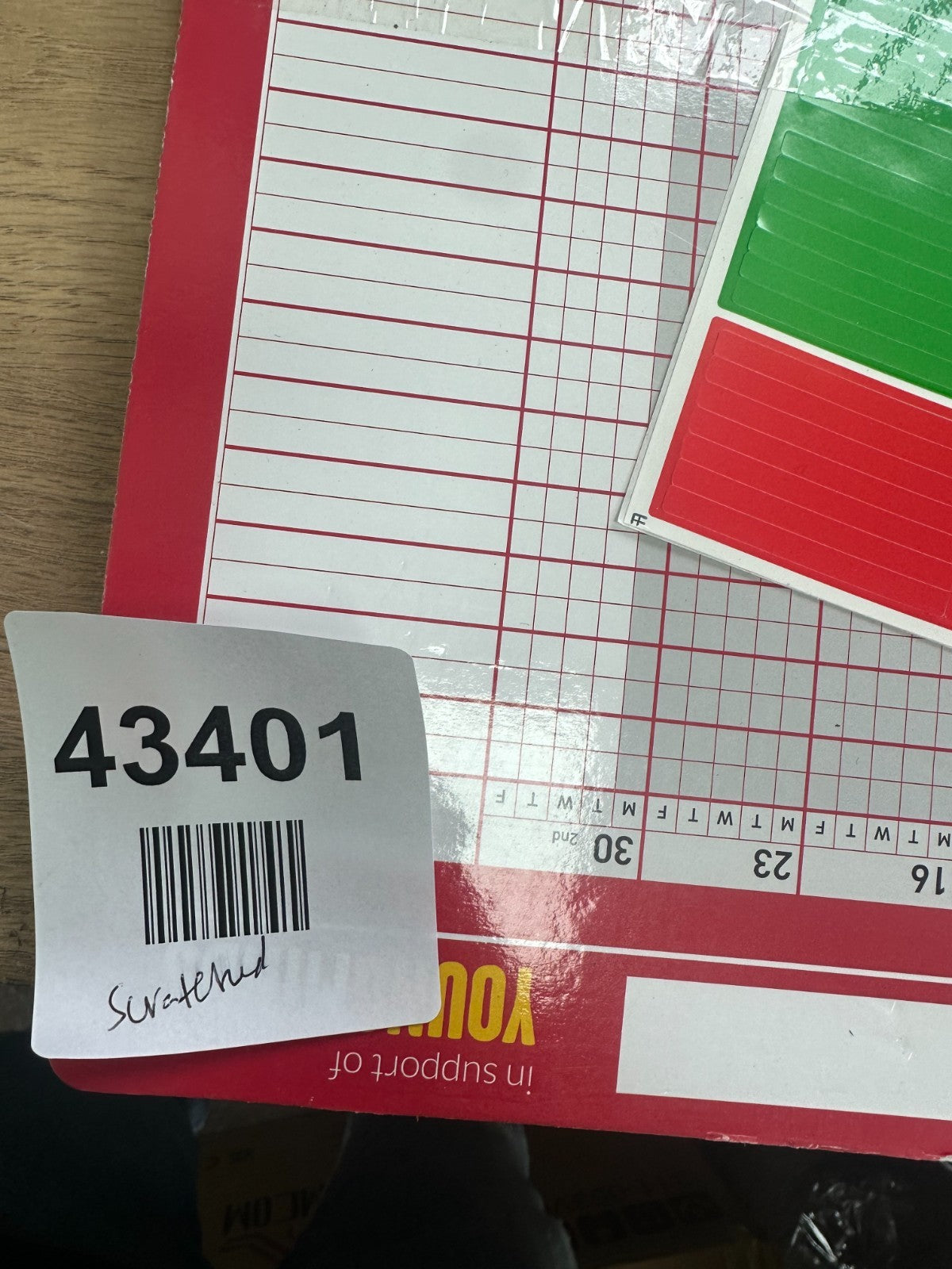 Sasco Staff Planner 2025 - Scratched