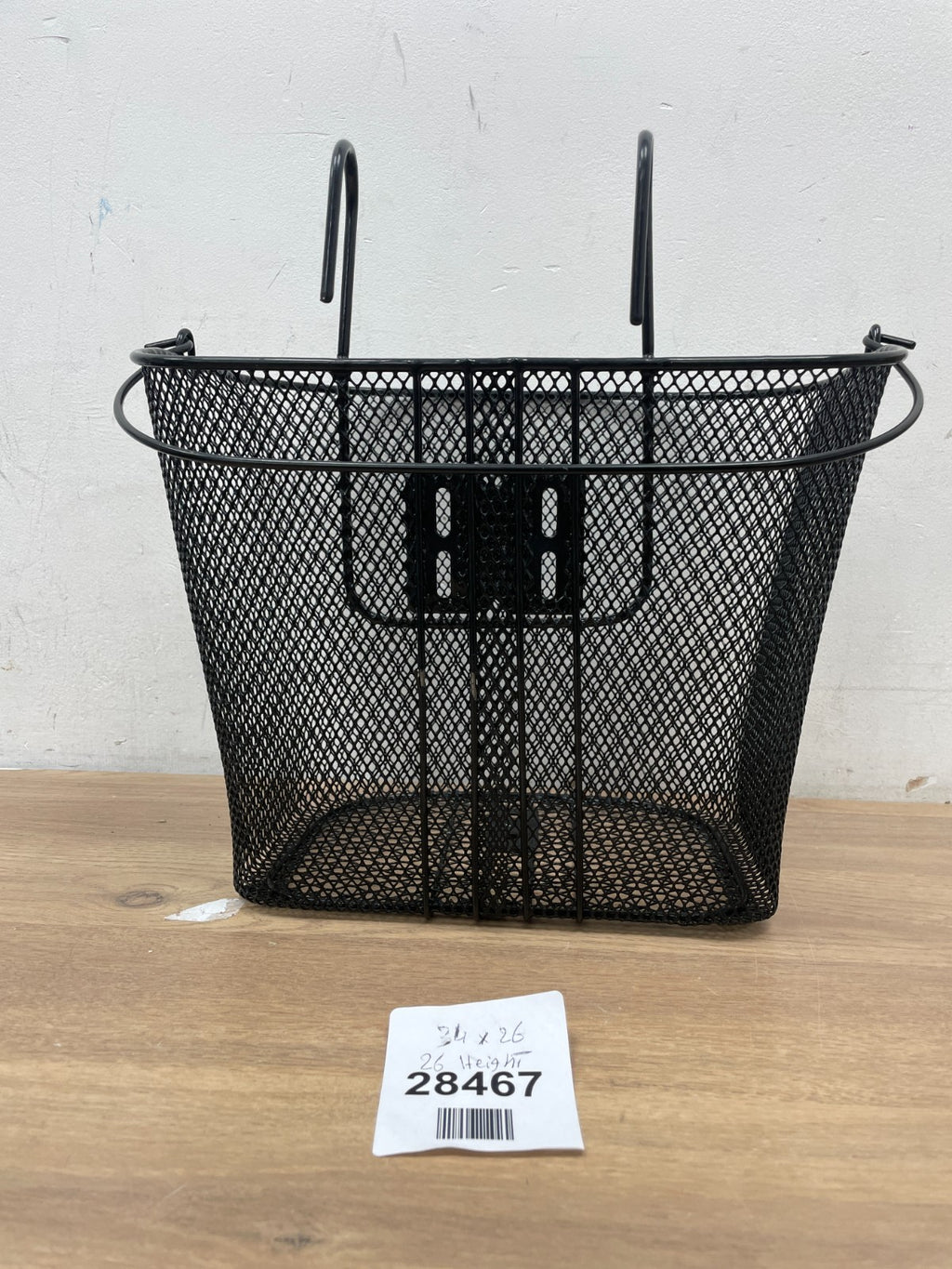 Bicycle Dunlop Bike Handlebar Carry Basket Shopping Metal hook Black Storage