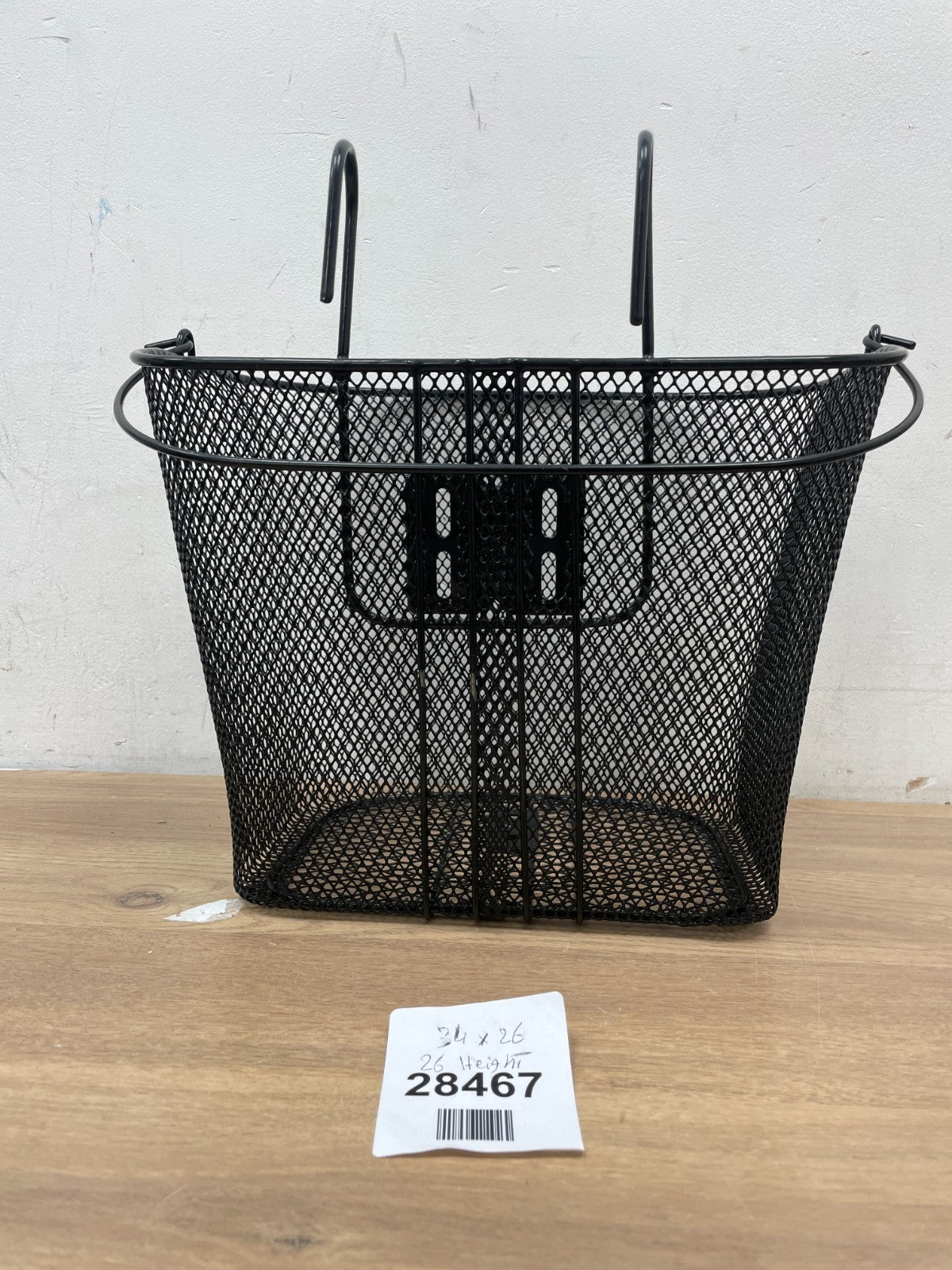 Bicycle Dunlop Bike Handlebar Carry Basket Shopping Metal hook Black Storage