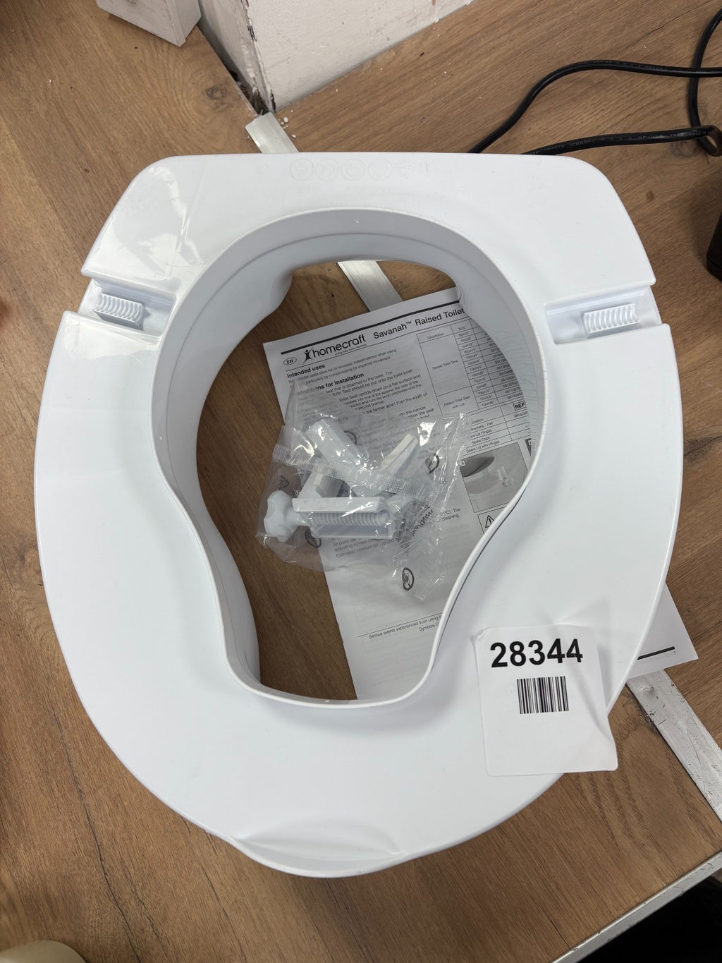 Homecraft Savanah Raised Toilet Seat  White