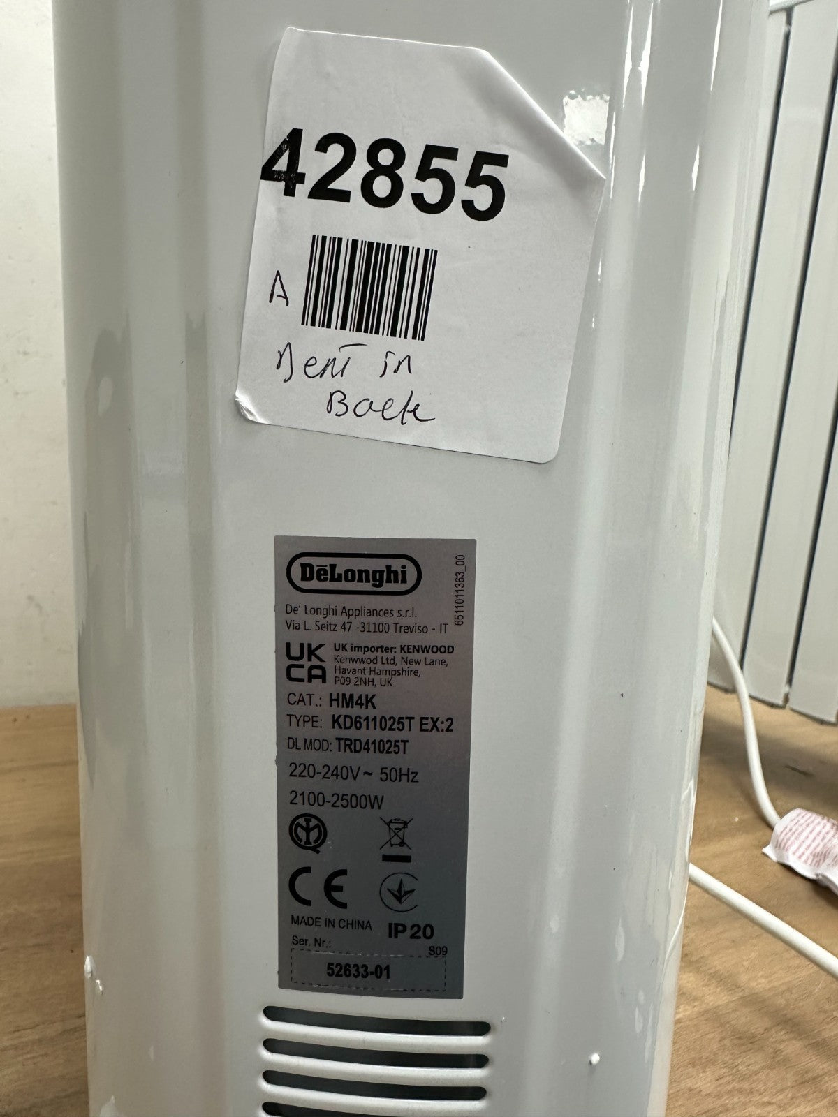 De'Longhi Dragon 4 Electric Oil Filled Radiator (TRD41025T)