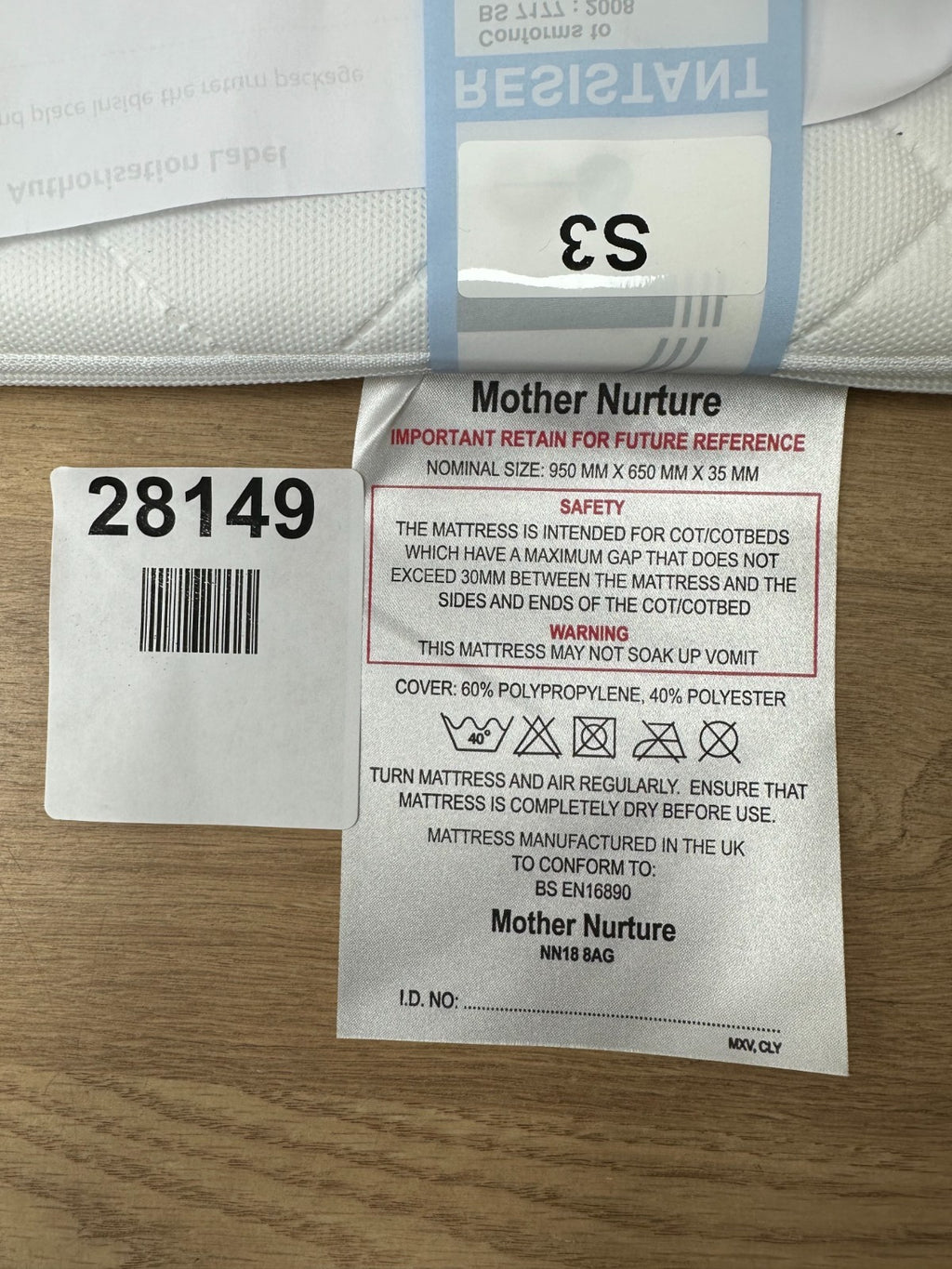 Mother Nurture Mattress NN18 8AG