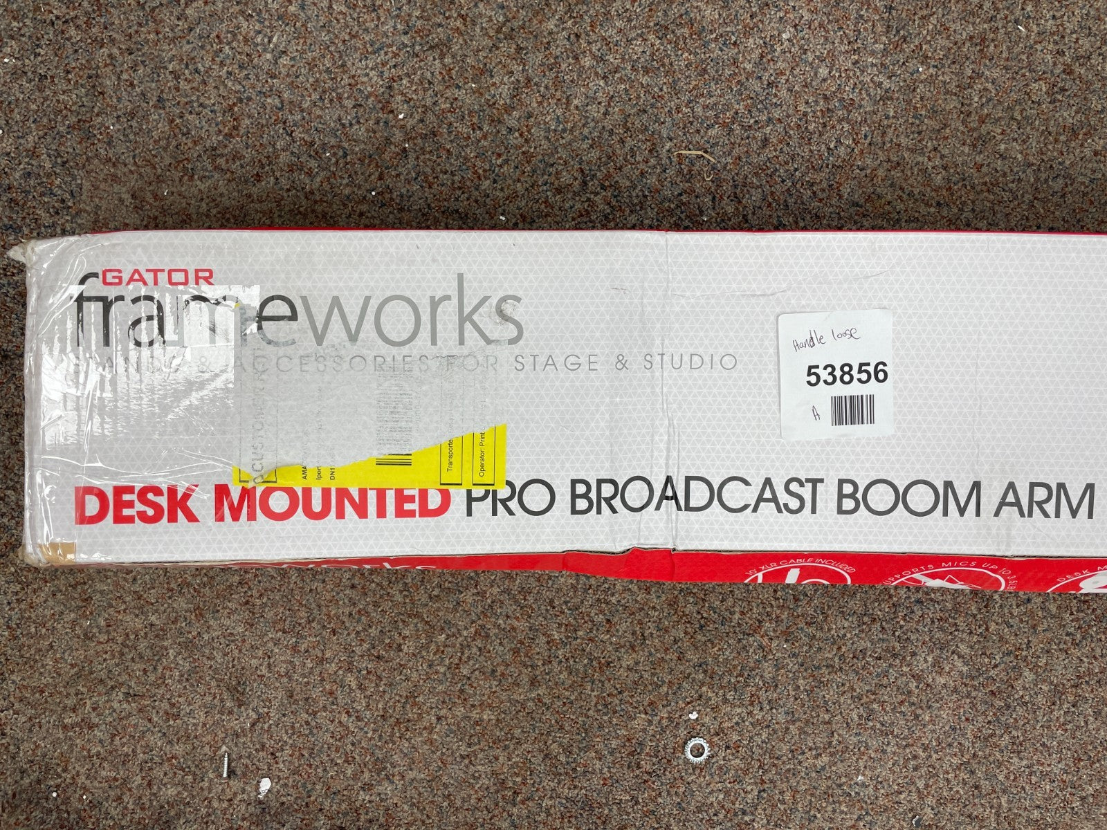 Gator Frameworks Deluxe Desk-Mounted Broadcast Microphone Boom