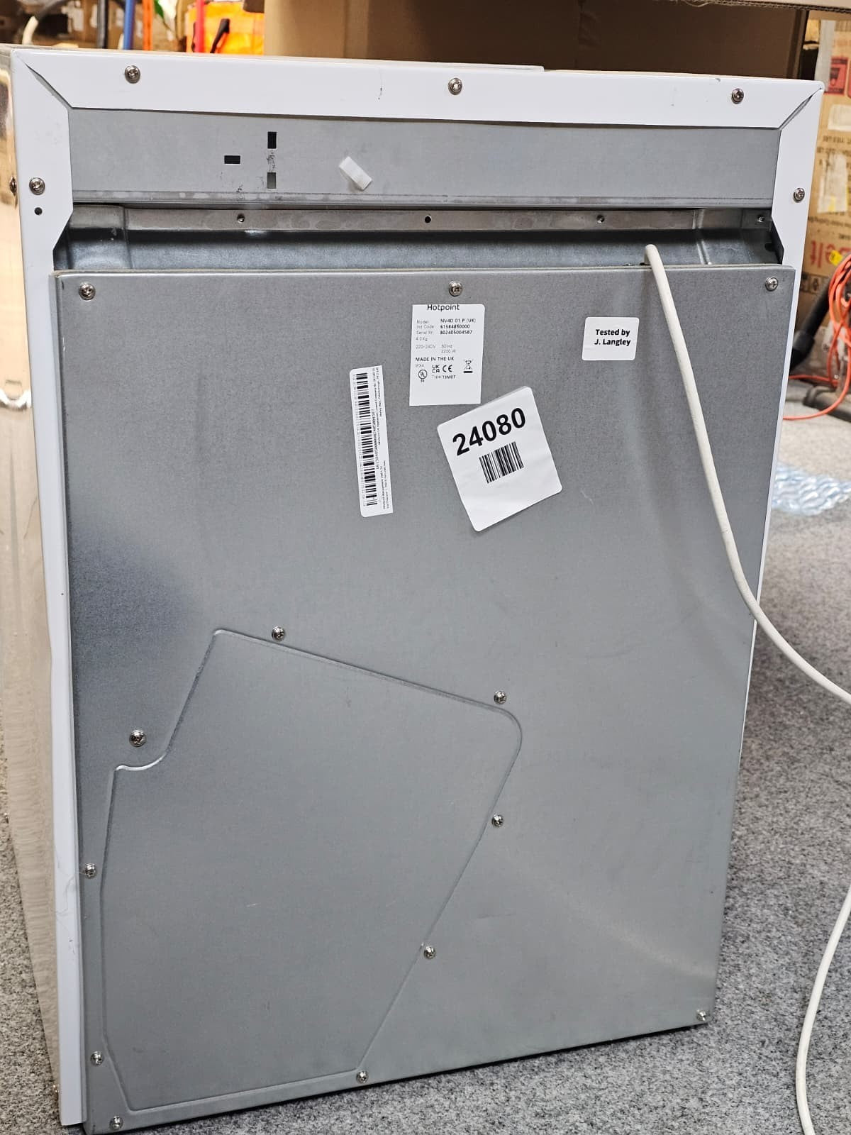 Hotpoint NV4D01P 4kg Freestanding Front Vented Tumble Dryer - Minor dents — New (other) (photo 9)