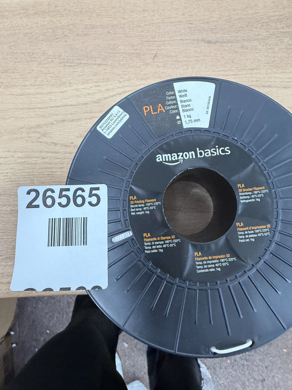 Amzon basics PLA 3d printing Amazon Basics PLA 3D Printer Filament, 1.75 mm