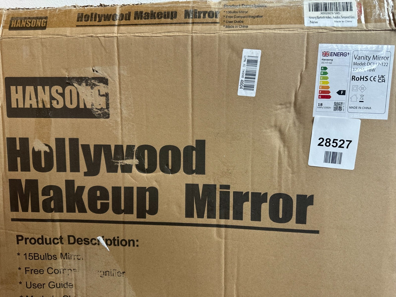 Hansong hollywood makeup mirror