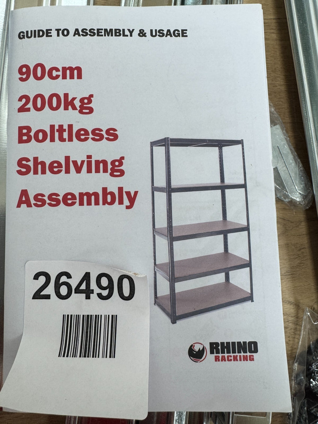 Rhino Racking –Heavy Duty Garage Shelving Units – 200kg Load Weight