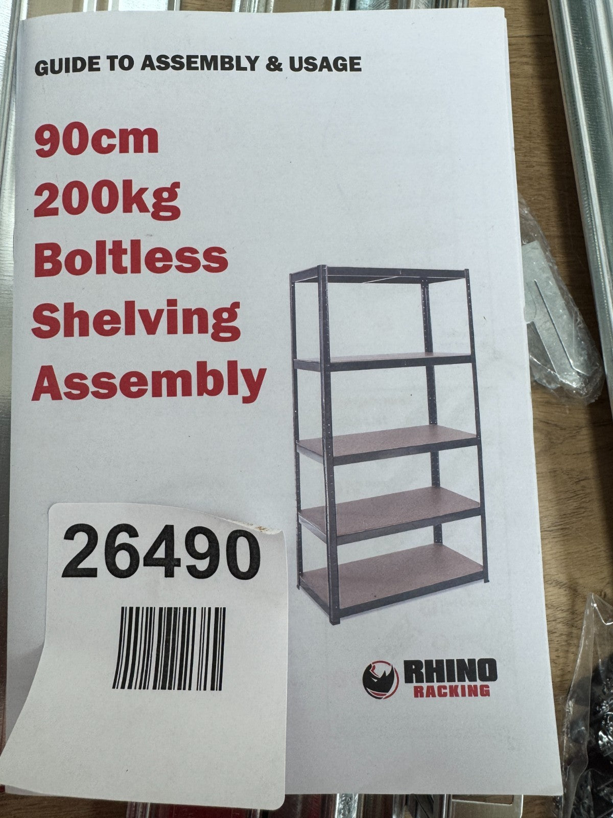 Rhino Racking –Heavy Duty Garage Shelving Units – 200kg Load Weight