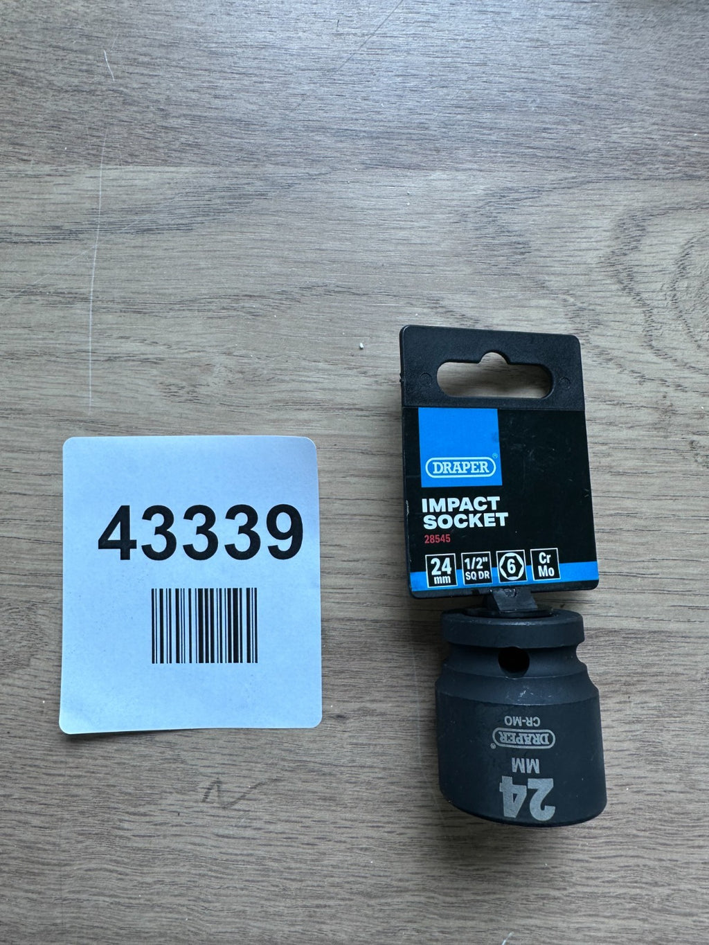 Draper 1x Expert 24mm 1/2" Square Drive Impact Socket Professional Tool 28545