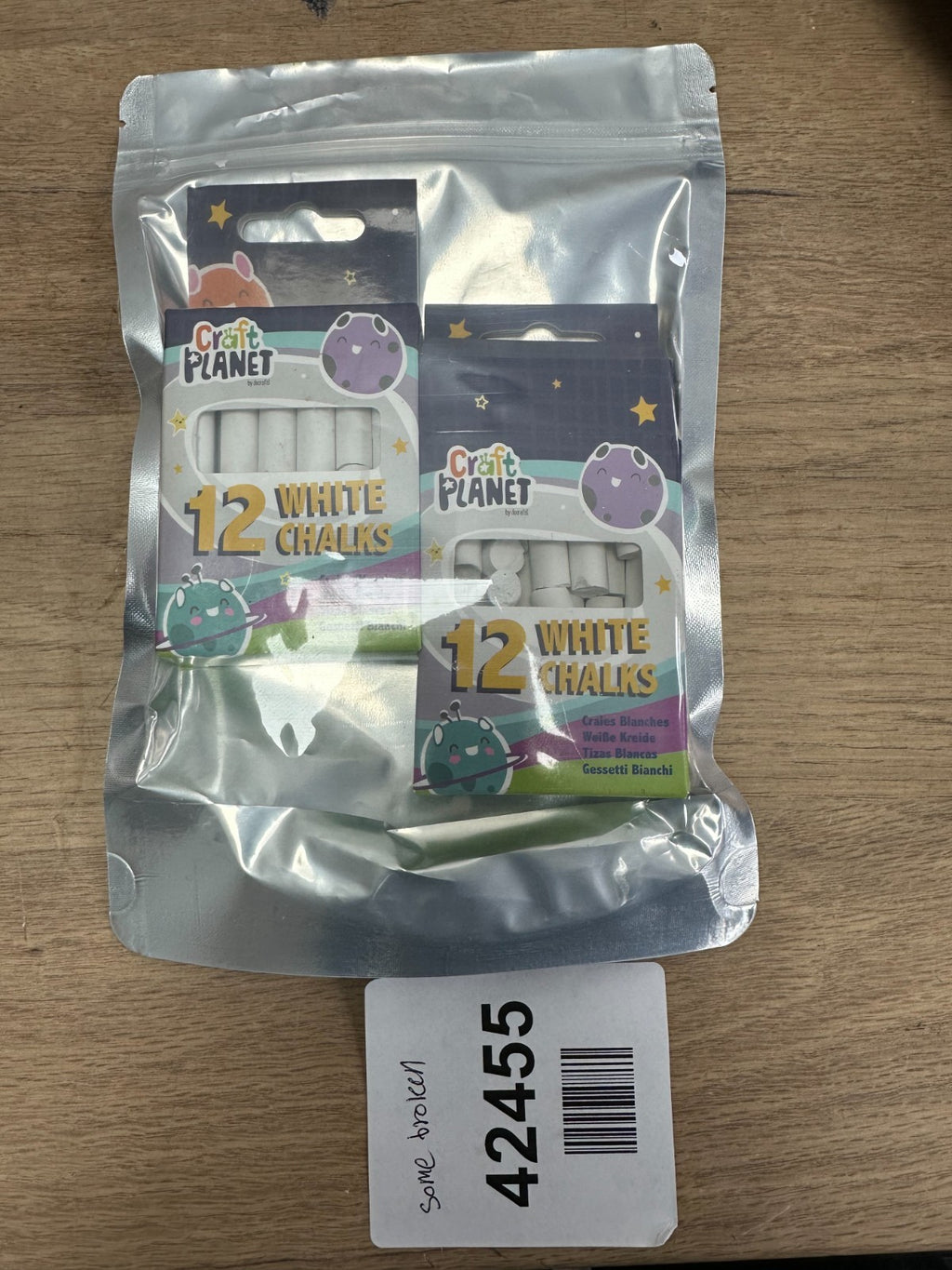 Craft Planet White Chalks (12pk)