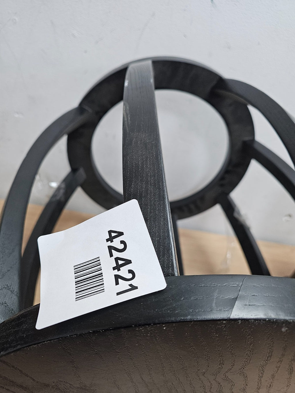Milano circle lamp table/Ink round side table blacl